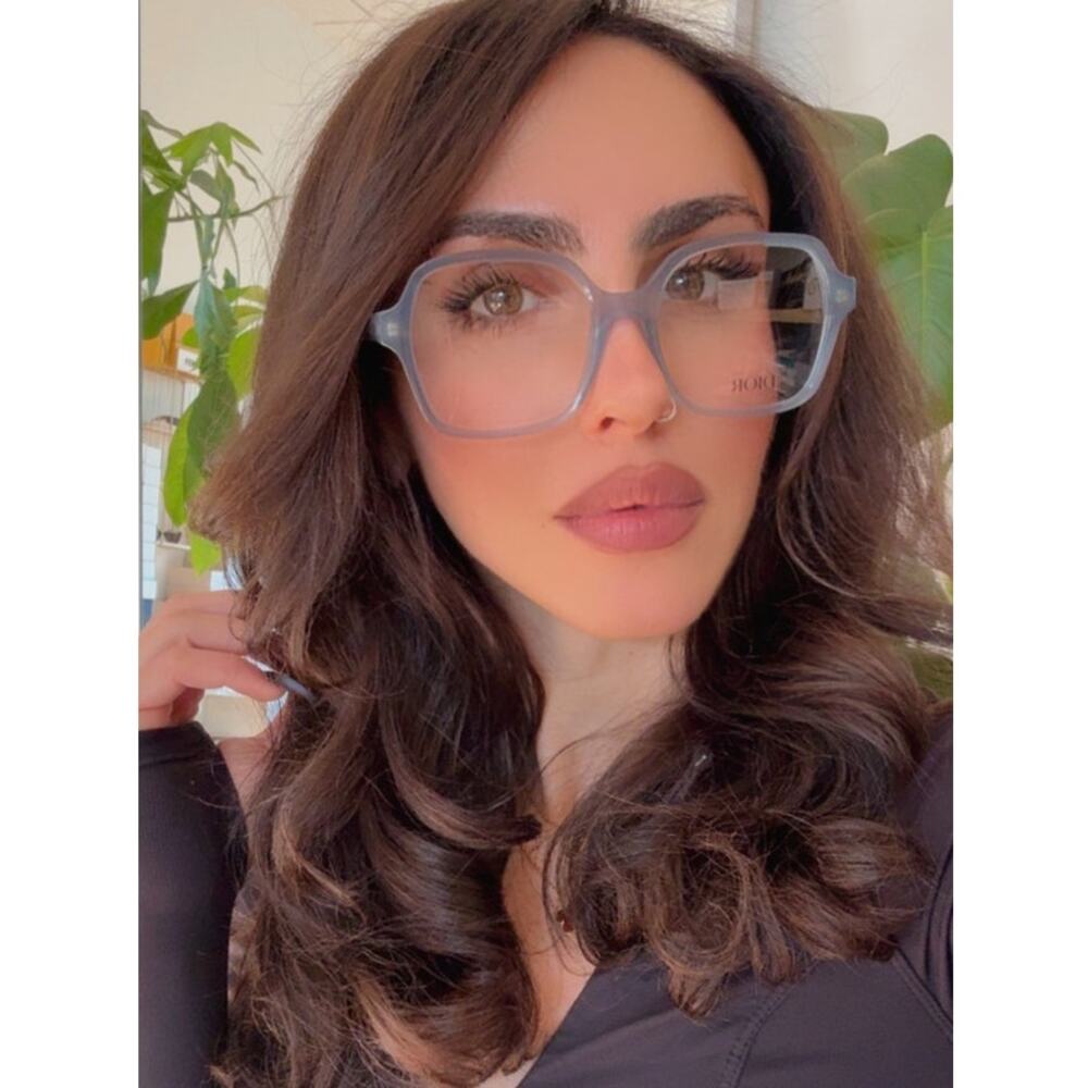 NEW Dior DiorMidnightO S1I Square Eyeglasses Frames in Blue